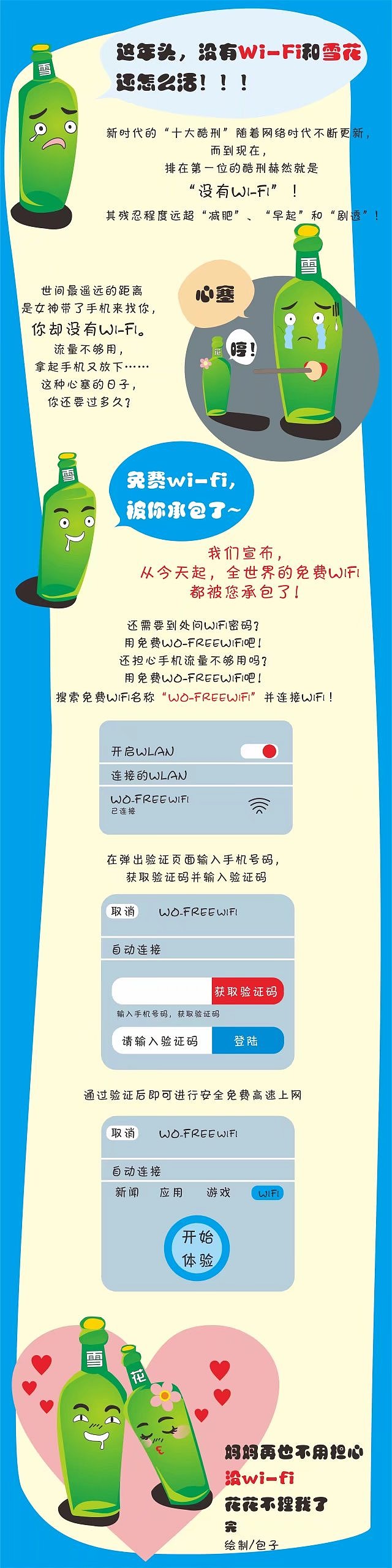 雪花啤酒小故事（图ZODMyNjQ5NjQ=） - 商业插画 - 站酷设计师killbaozi原创素材 - 站酷ZCOOL