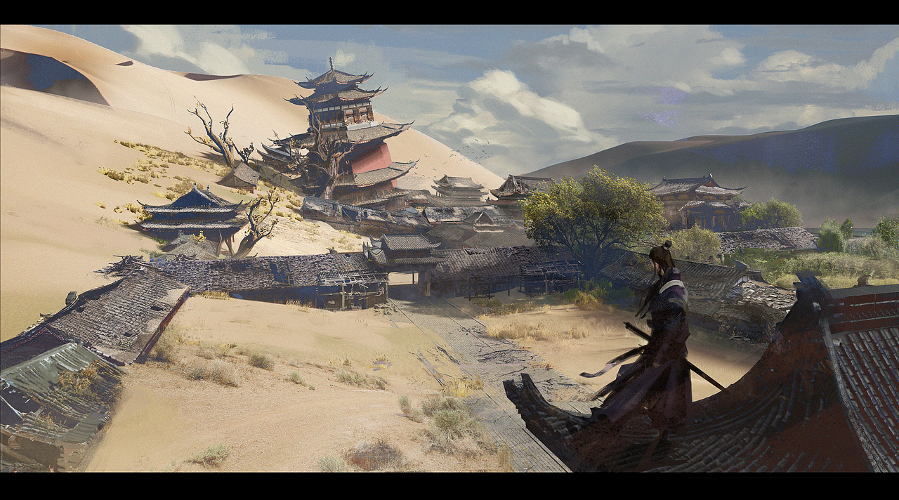 楚留香一梦江湖西域大地图（图ZMjE4MTIyMjg0） - 游戏原画 - 站酷设计师撸图的大F原创素材 - 站酷ZCOOL