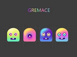 色相渐变 鬼脸Gremace