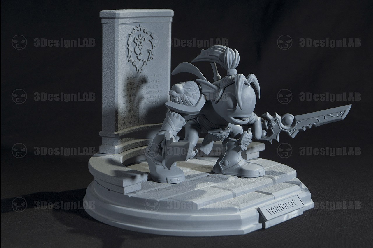 3DesignLab出品【小鱼人 Varimloc】灰模（图ZMTEyMzU3NzQw） - 手办/模玩 - 站酷设计师3DesignLab原创素材 - 站酷ZCOOL