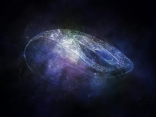 宇宙星空无线鼠标图片