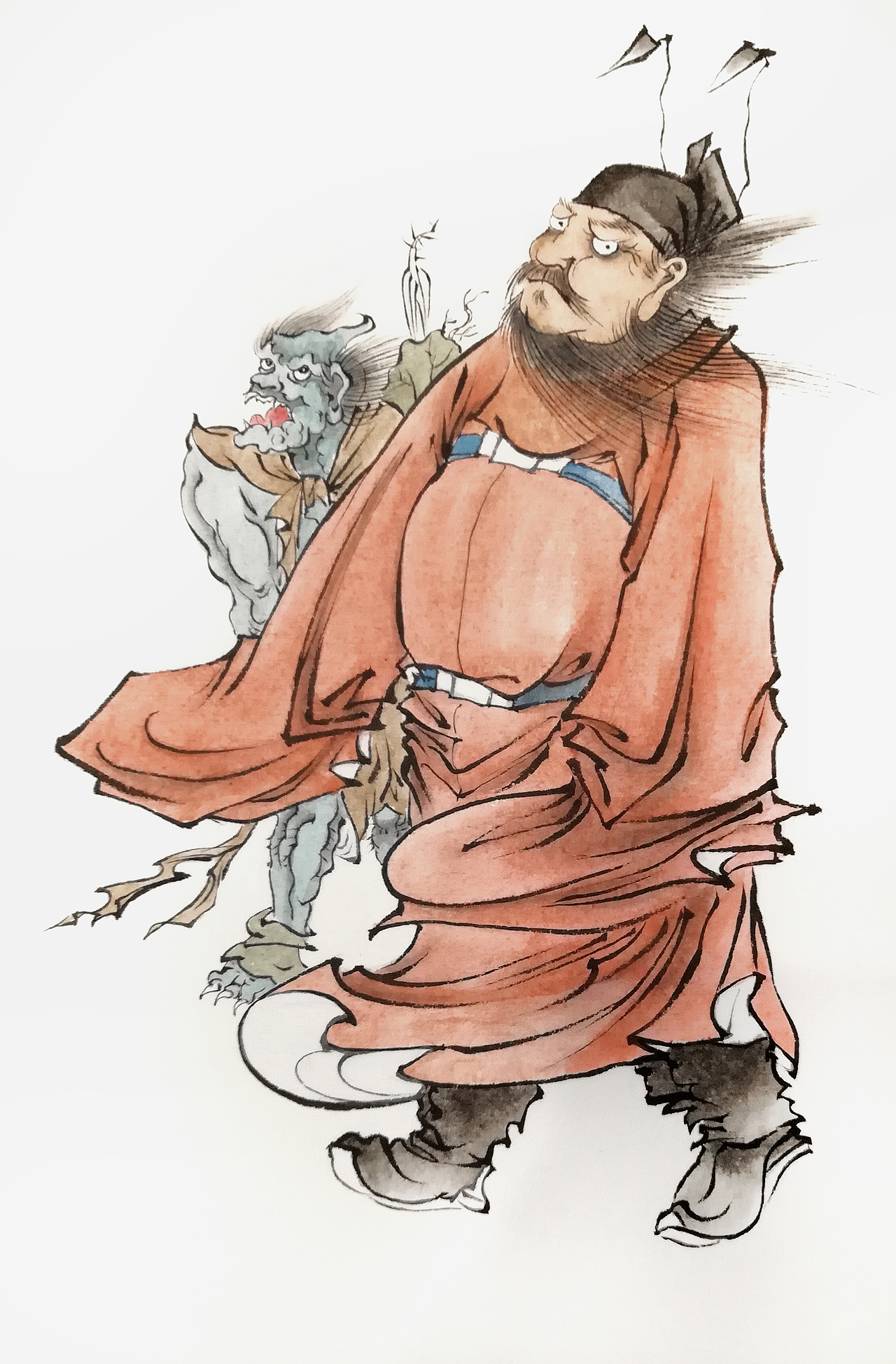 临溥心畲钟馗图|纯艺术|绘画|不秋草堂_原创作品-站酷zcool