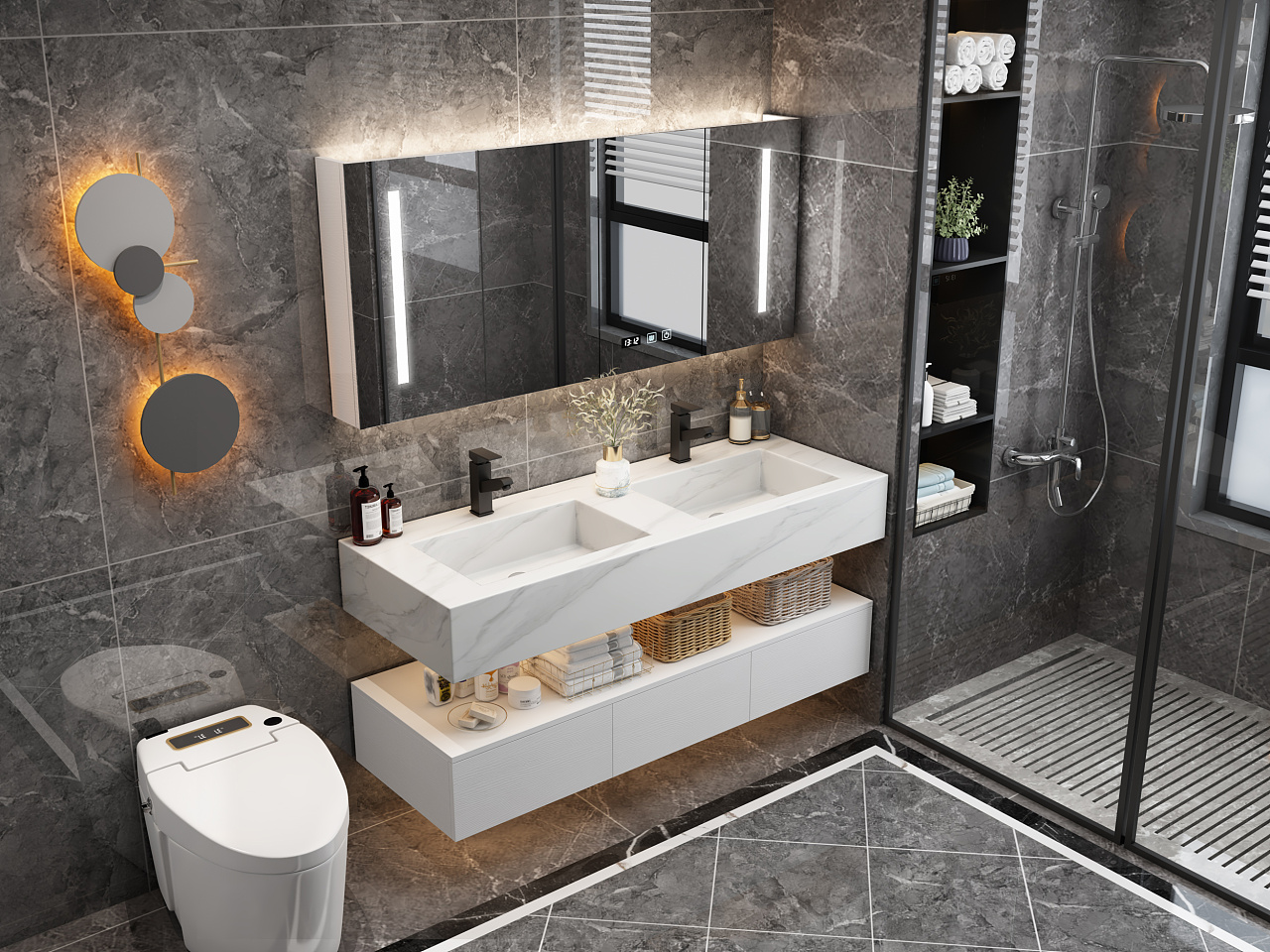 浴室柜效果图展示设计