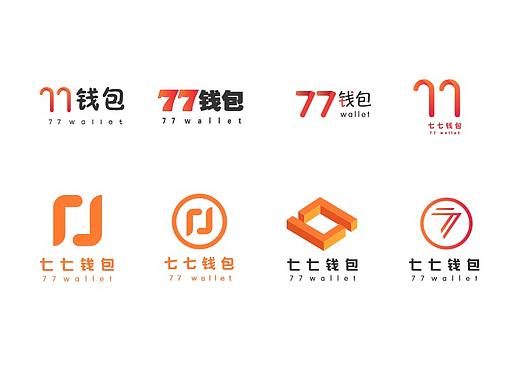 77钱包logo设计