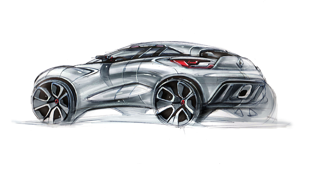 汽车马克笔手绘（图ZMTU5MTUyOTM2） - 交通工具 - 站酷设计师麦克意绘原创素材 - 站酷ZCOOL