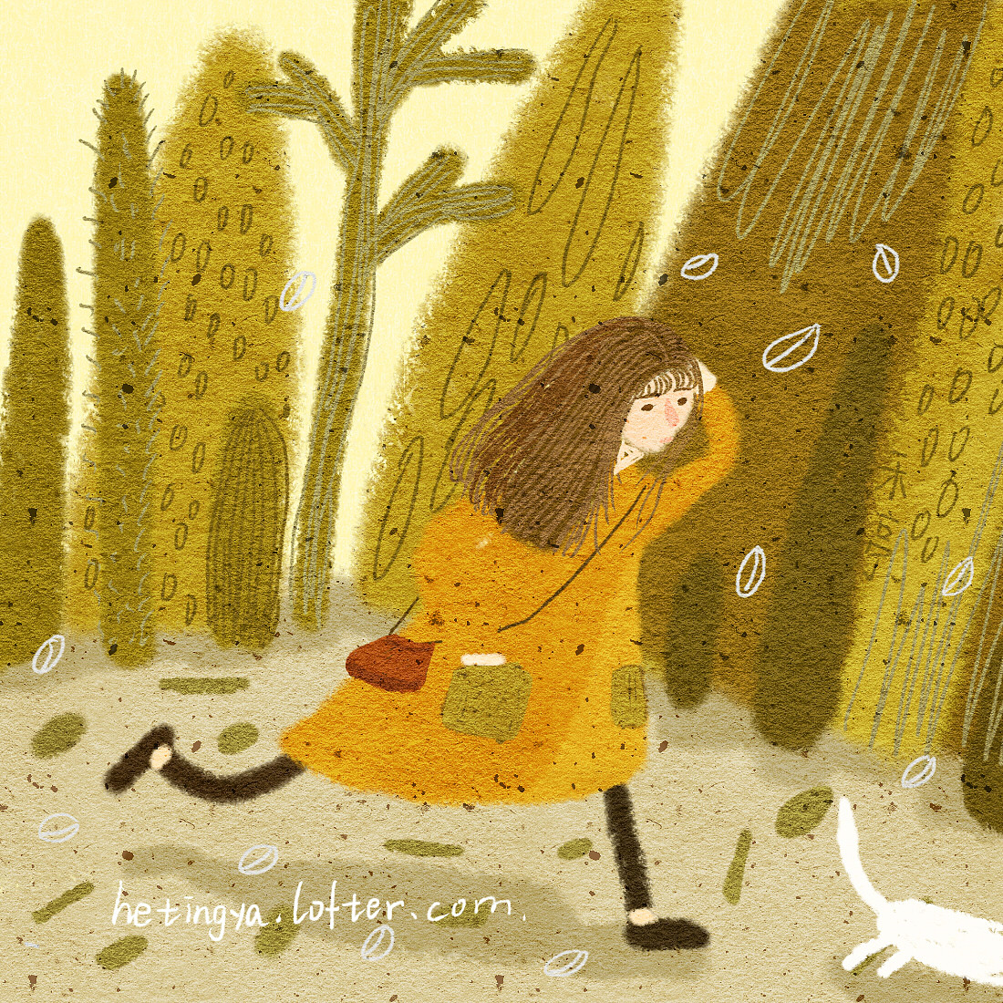 在旧画里找到了前年的秋天