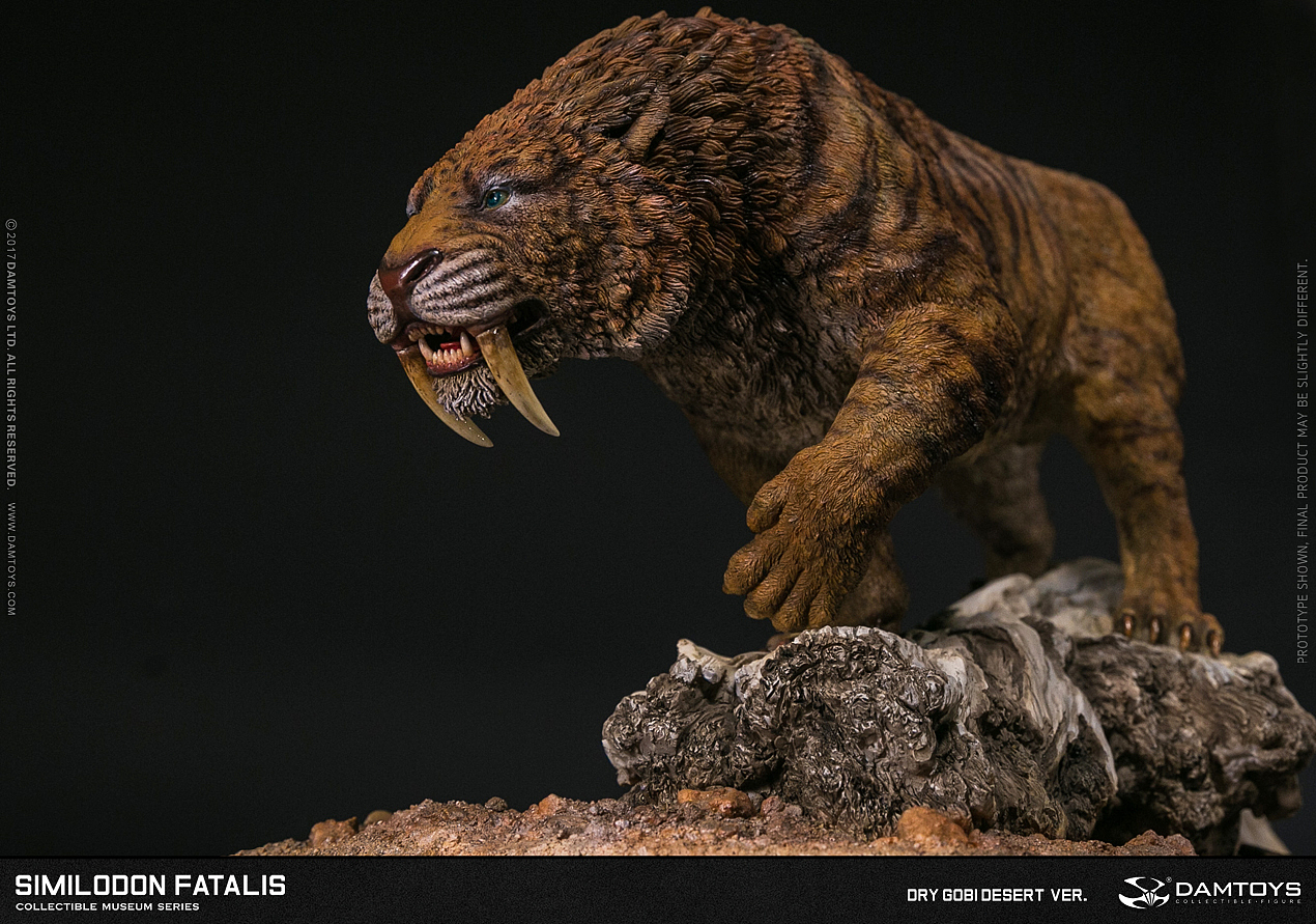 刃齿虎(剑齿虎) 收藏级雕像（图ZOTY5MDMyODA=） - 生活用品 - 站酷设计师DAMTOYS原创素材 - 站酷ZCOOL