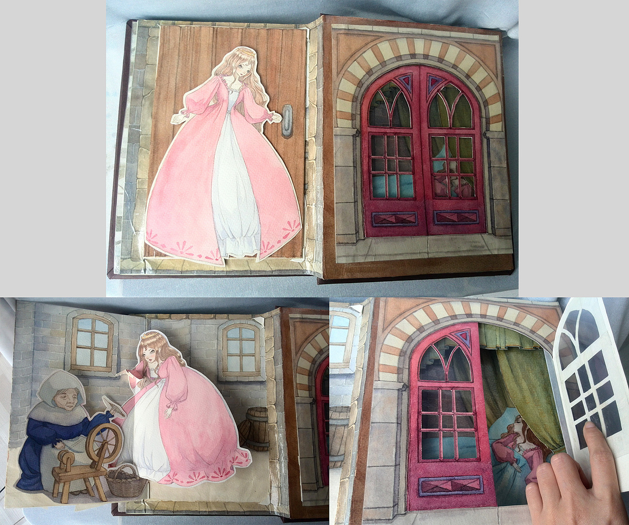 《睡美人》立体绘本（图ZMTAxNjMzMjI4） - 绘本 - 站酷设计师夜诗吟原创素材 - 站酷ZCOOL