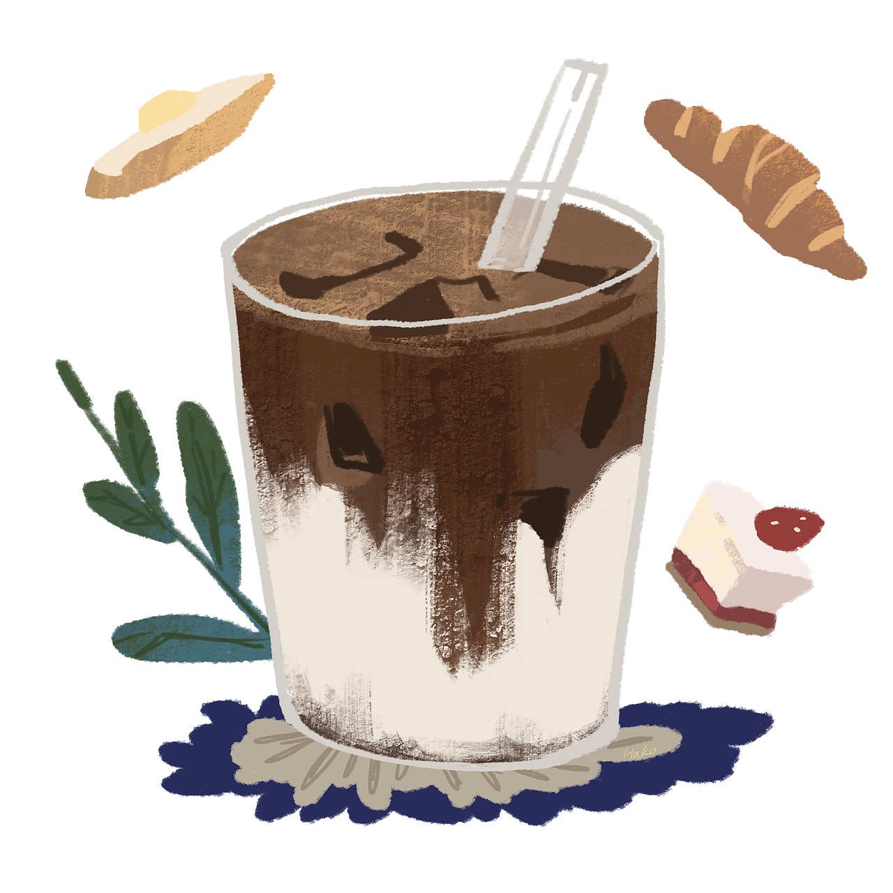 【系列小插画】我最爱的咖啡