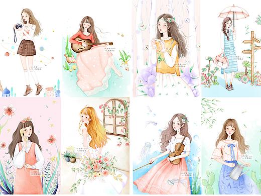 2018年12月-2019年1月学习PS板绘少女插画总结