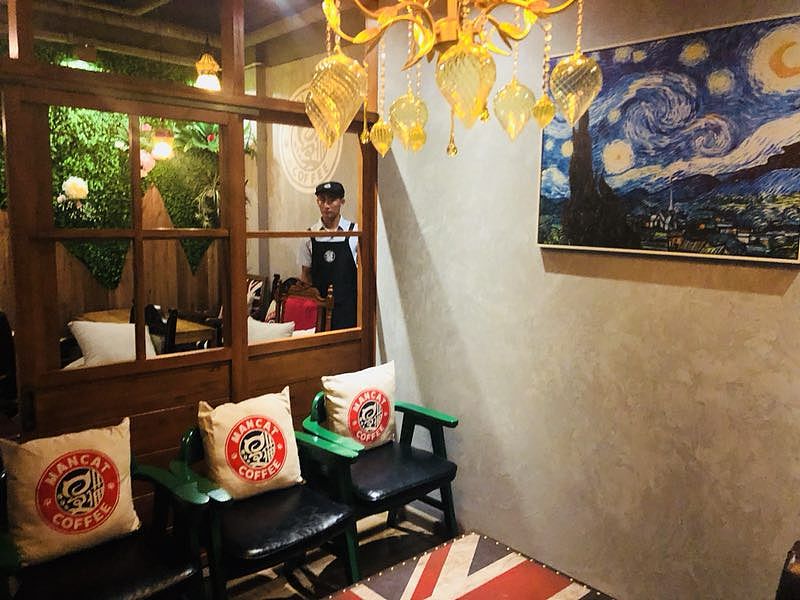 咖啡馆3D原型设计漫猫咖啡