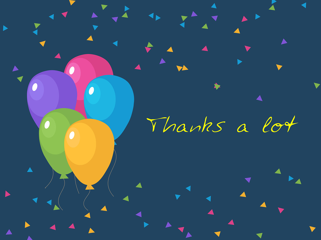 thanks a lot 节日气球