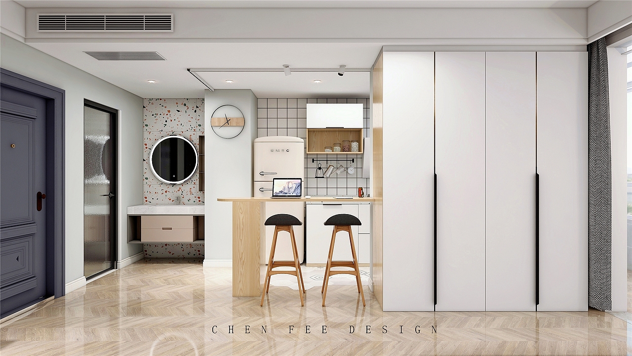 h丨实景 西安《暖》|空间|家装设计|西安一禾空间设计_原创作品-站酷