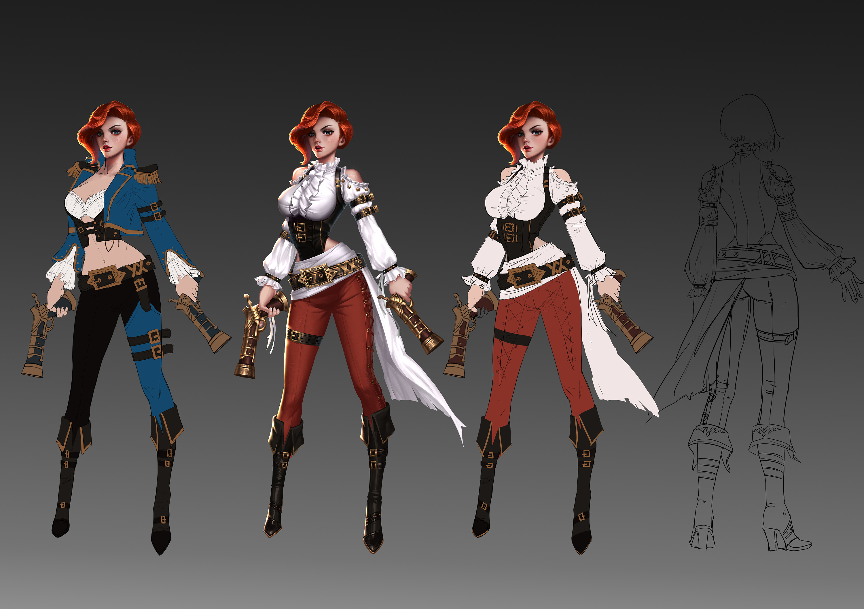 新作品 女枪|插画|游戏原画|emily_蚊子 - 原创作品 - 站酷 (zcool)