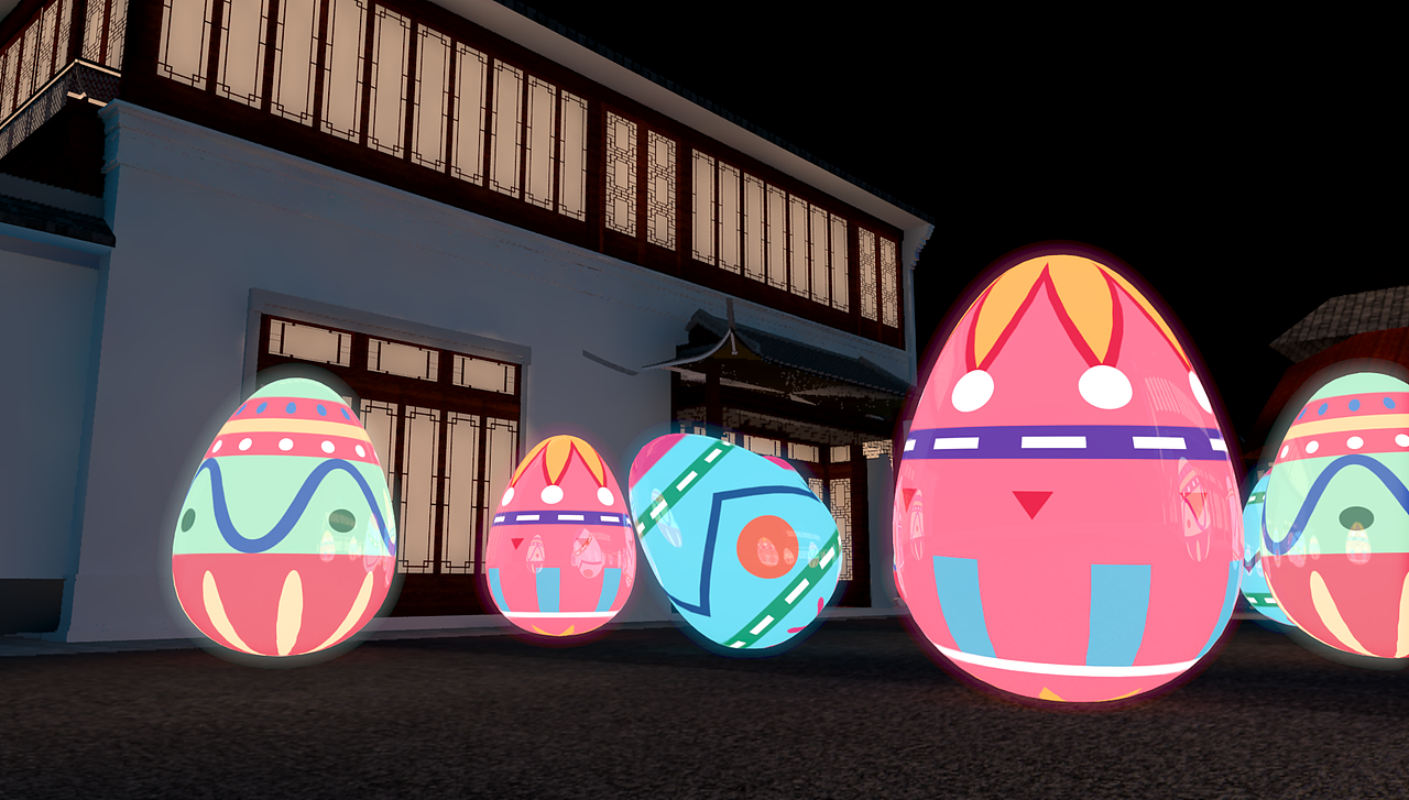 西塘越里灯光装置