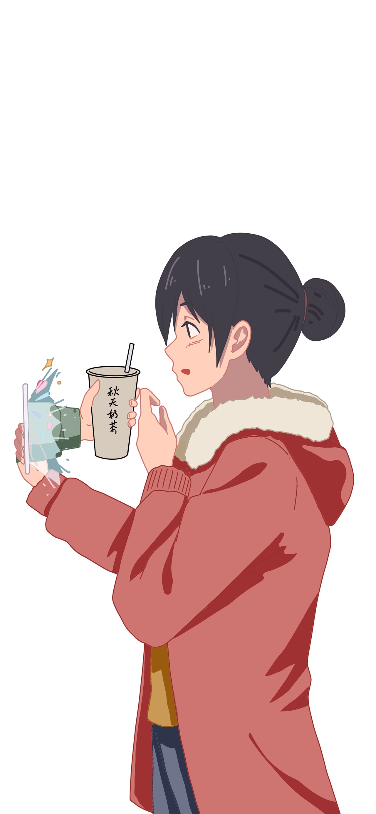 秋天的第一杯奶茶_大杨漫画v-站酷zcool