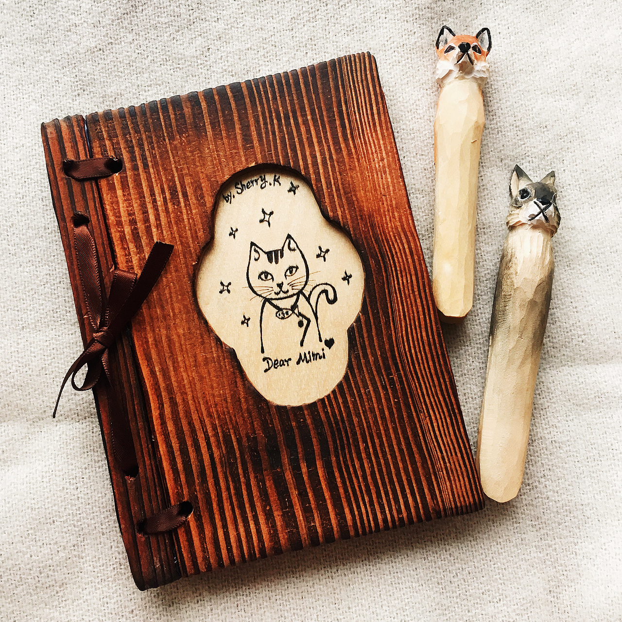 手工木质笔记本（图ZMTI5MjM5NTEy） - 工艺品设计 - 站酷设计师喵Sherry_K原创素材 - 站酷ZCOOL