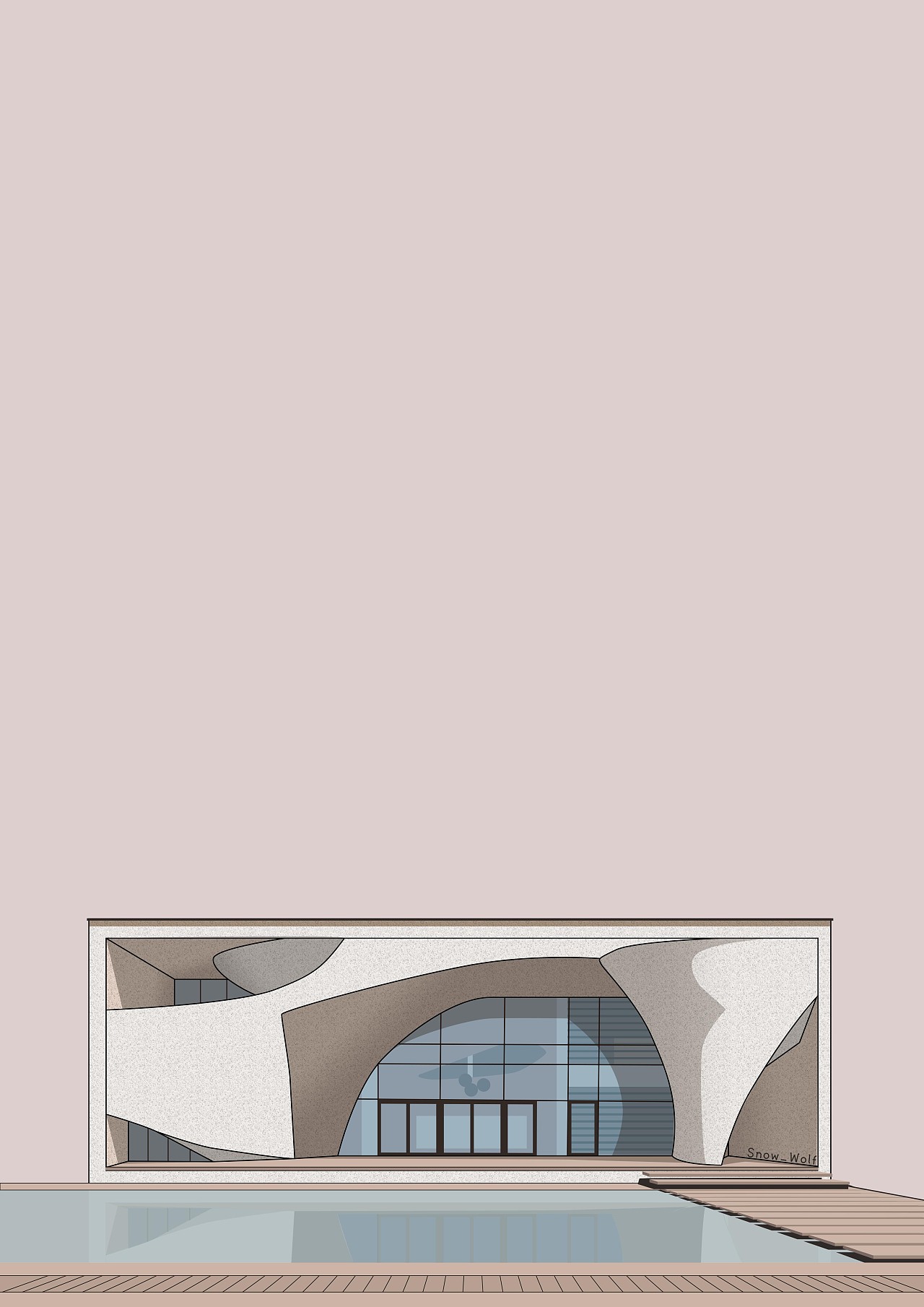 建筑立面插画练习