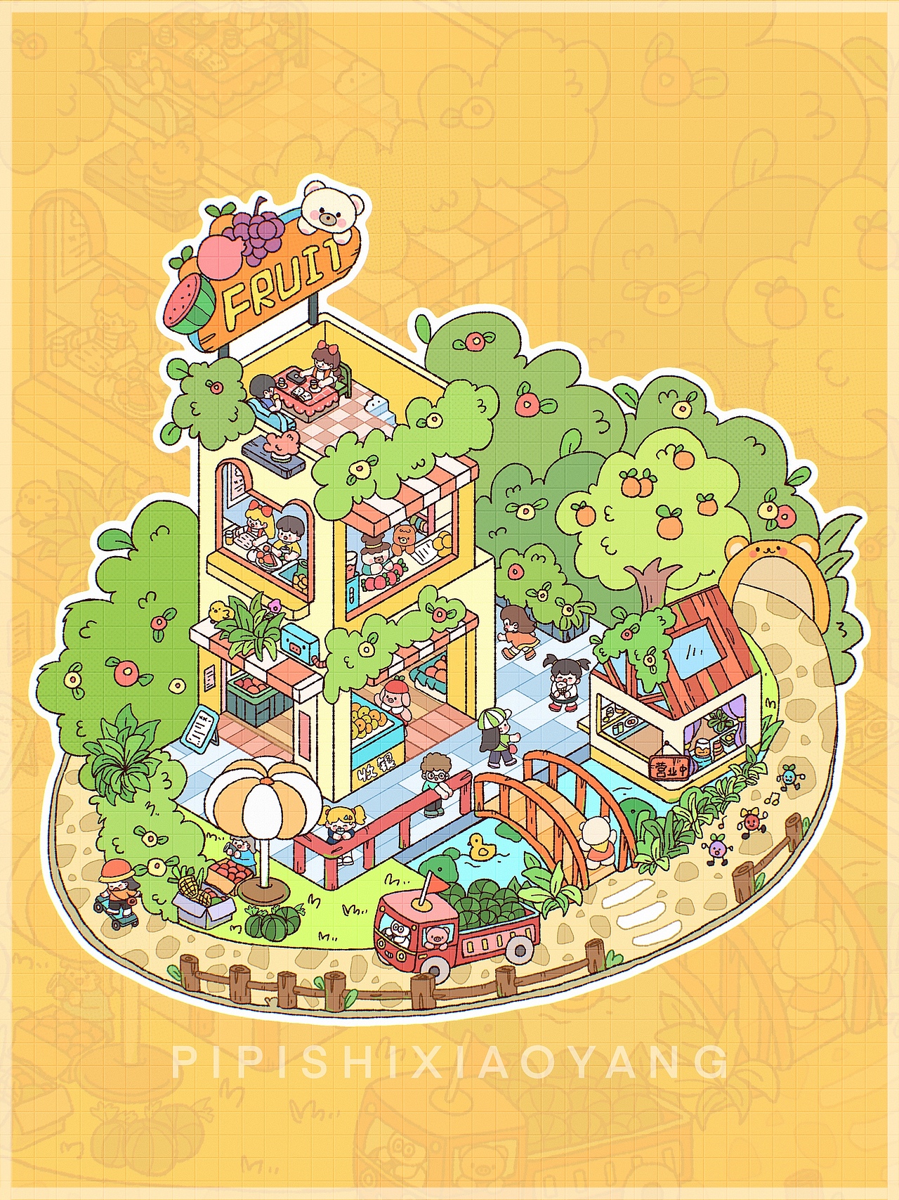 四季小屋场景合集（图ZMzUyODQwOTcy） - 创作习作 - 站酷设计师皮皮是小羊原创素材 - 站酷ZCOOL