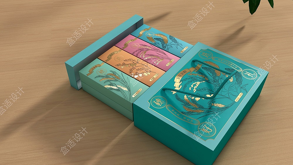 箱盒汇 | :“穗选好礼”五谷杂粮礼盒包装