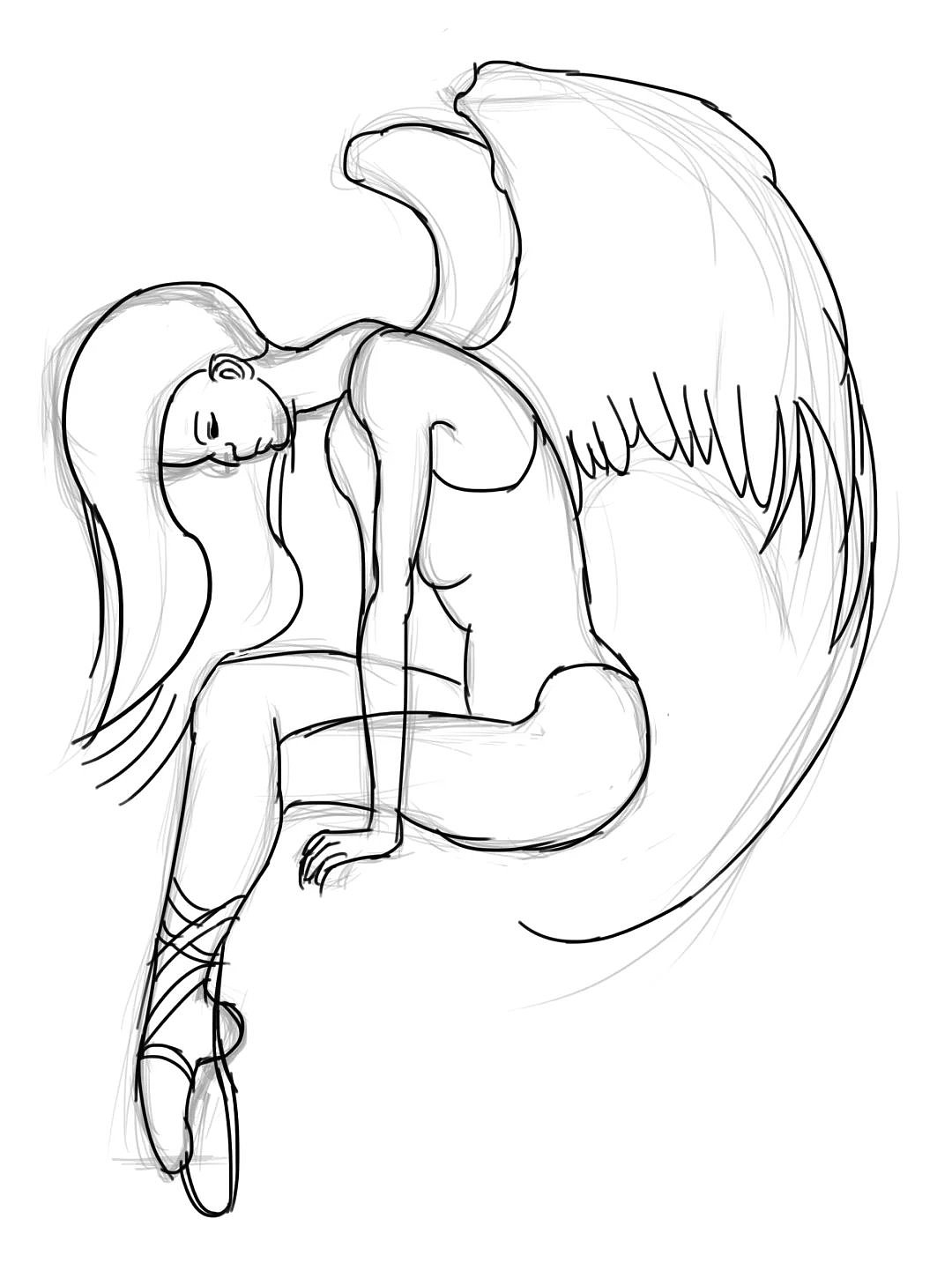 速写练习|插画|插画习作|哎呀我的妈妈呀 - 临摹