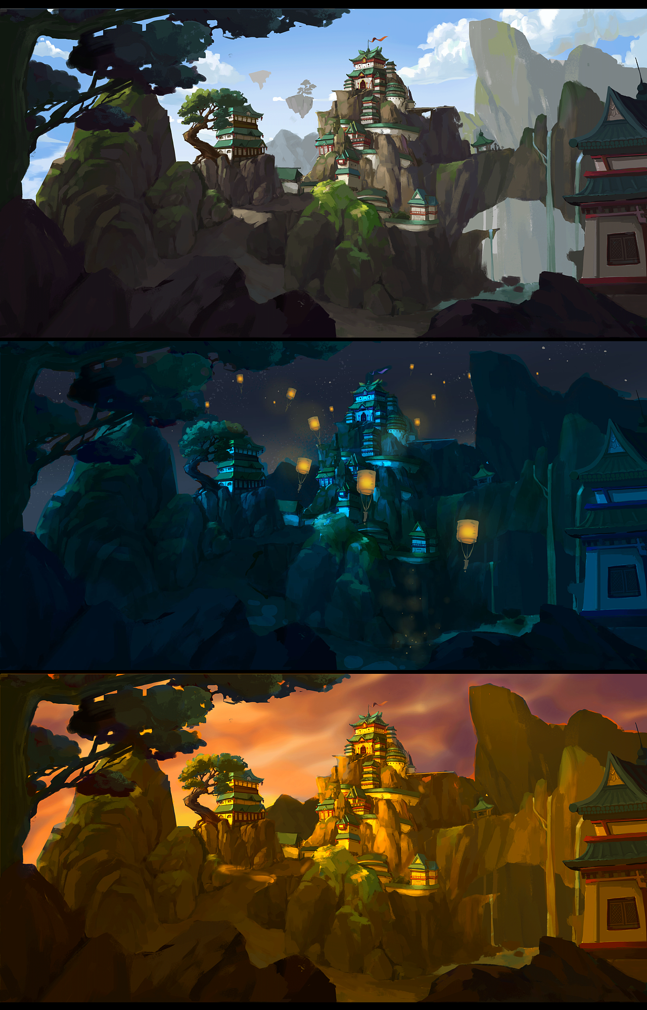 场景练习|插画|游戏原画|天下仅此一只 - 原创作品 - 站酷 (zcool)