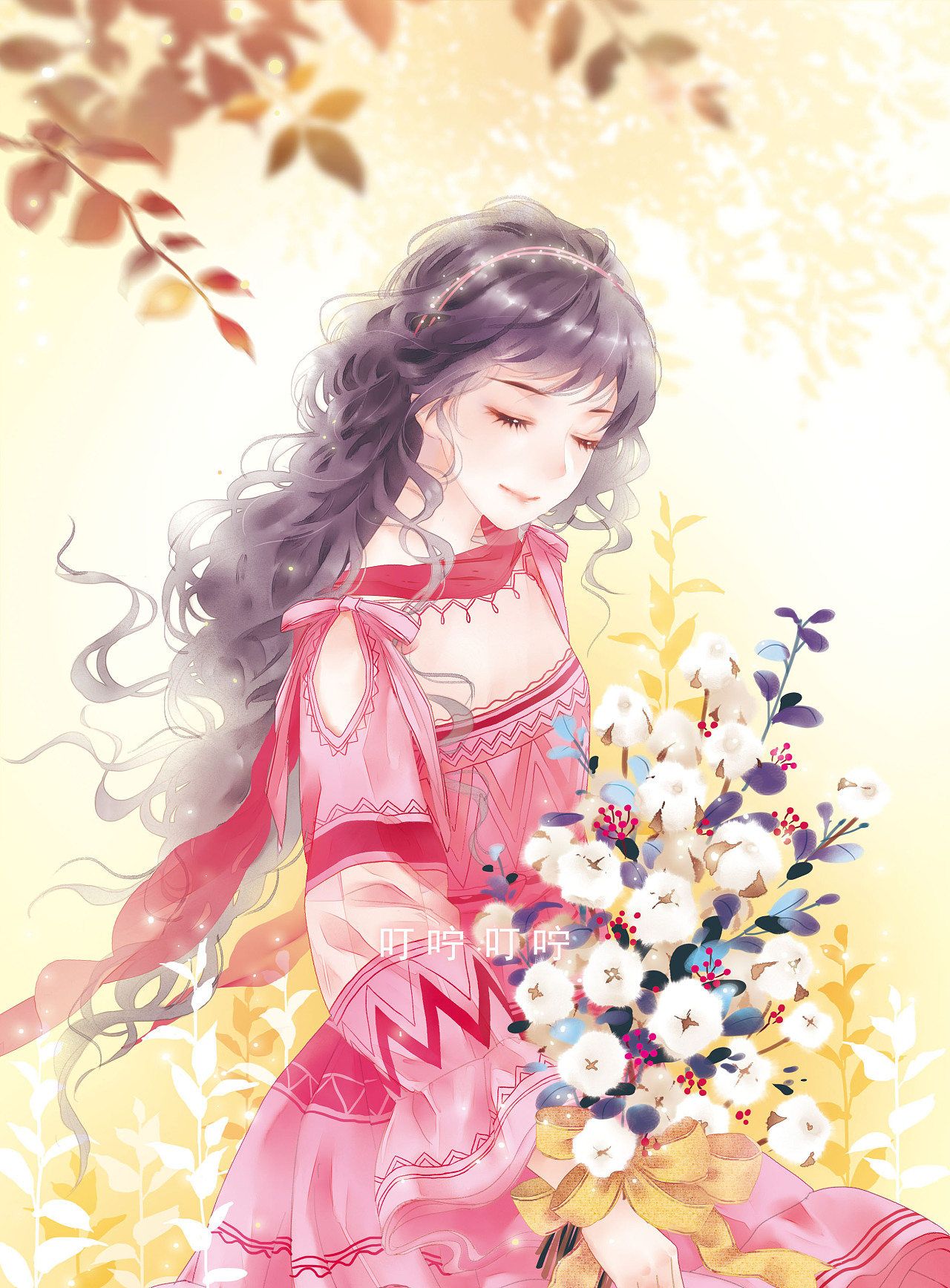现代风淡彩插画作品-超清