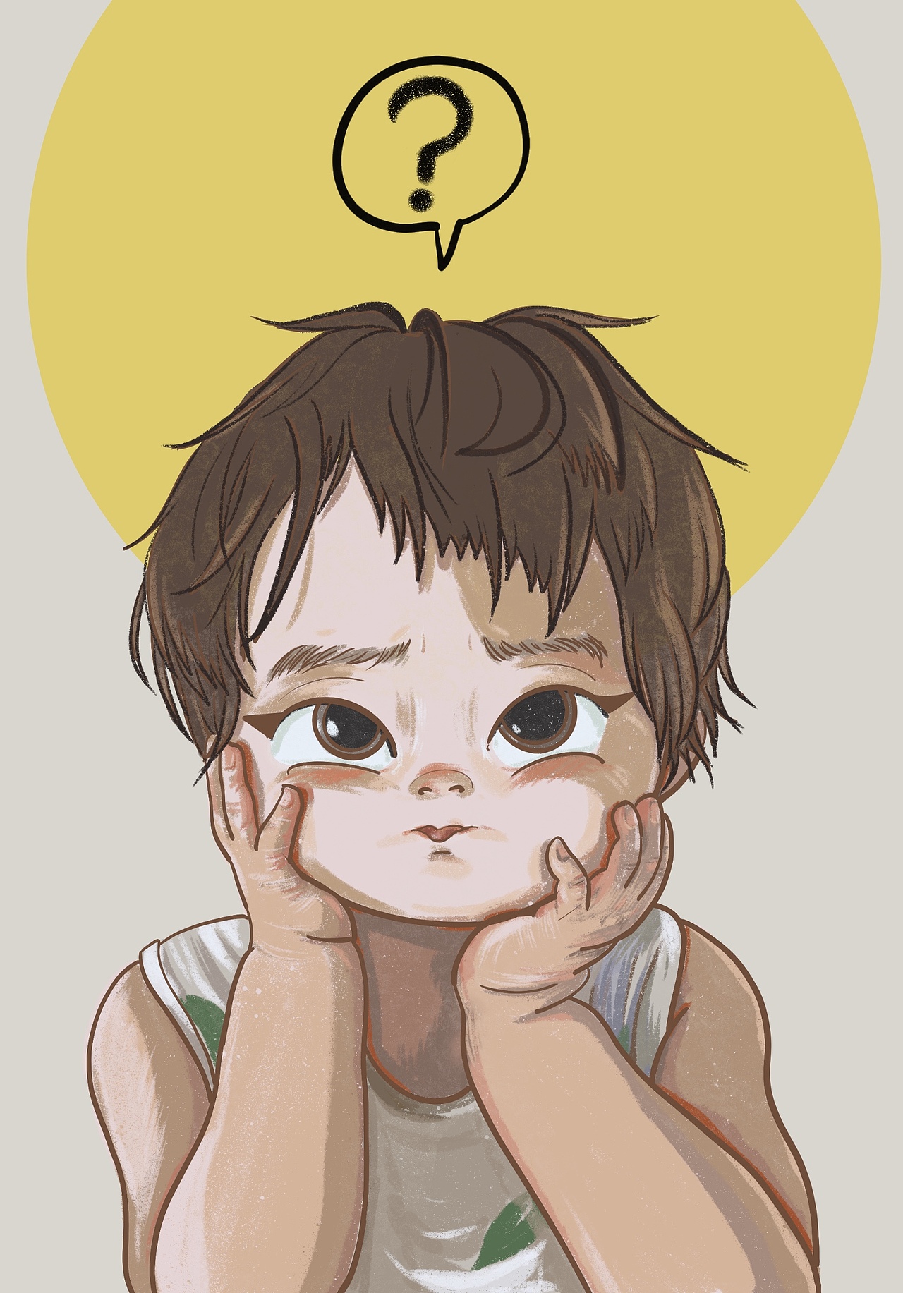 小朋友你是否有很多问号❓（图ZMzEwMTIzNDY0） - 创作习作 - 站酷设计师马赛克想开了原创素材 - 站酷ZCOOL