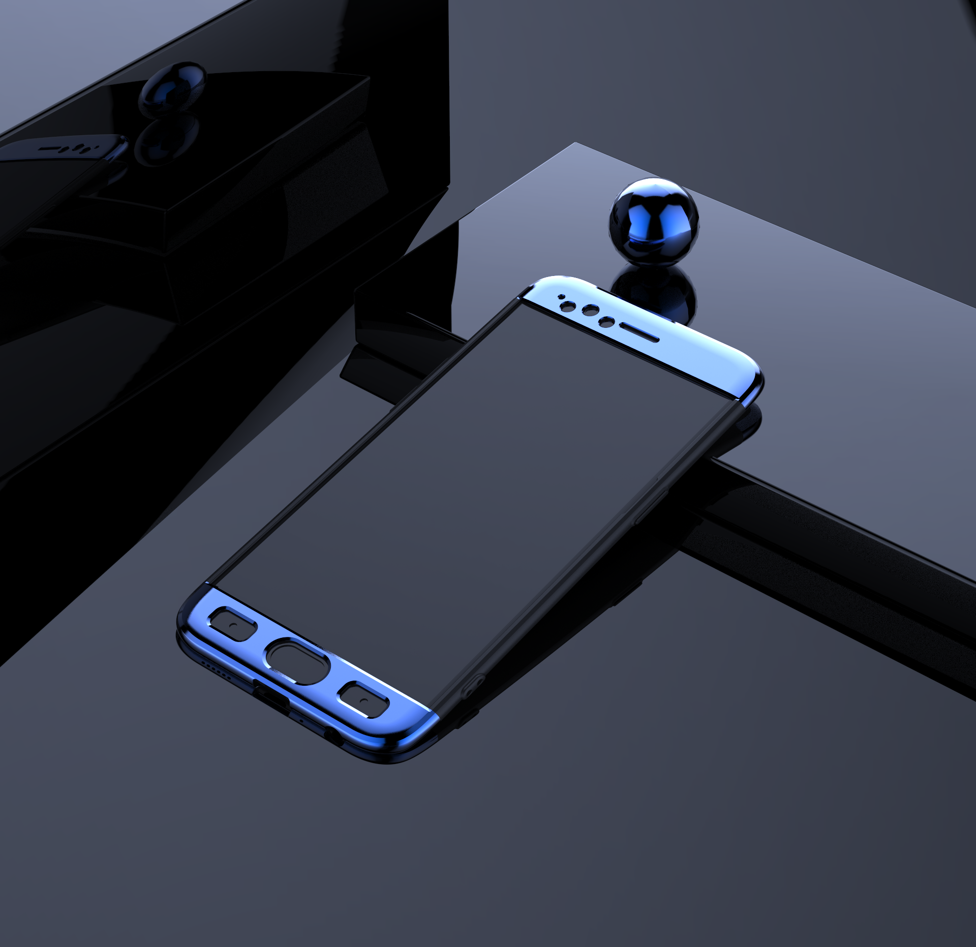 手机壳 场景 建模渲染 三维立体图