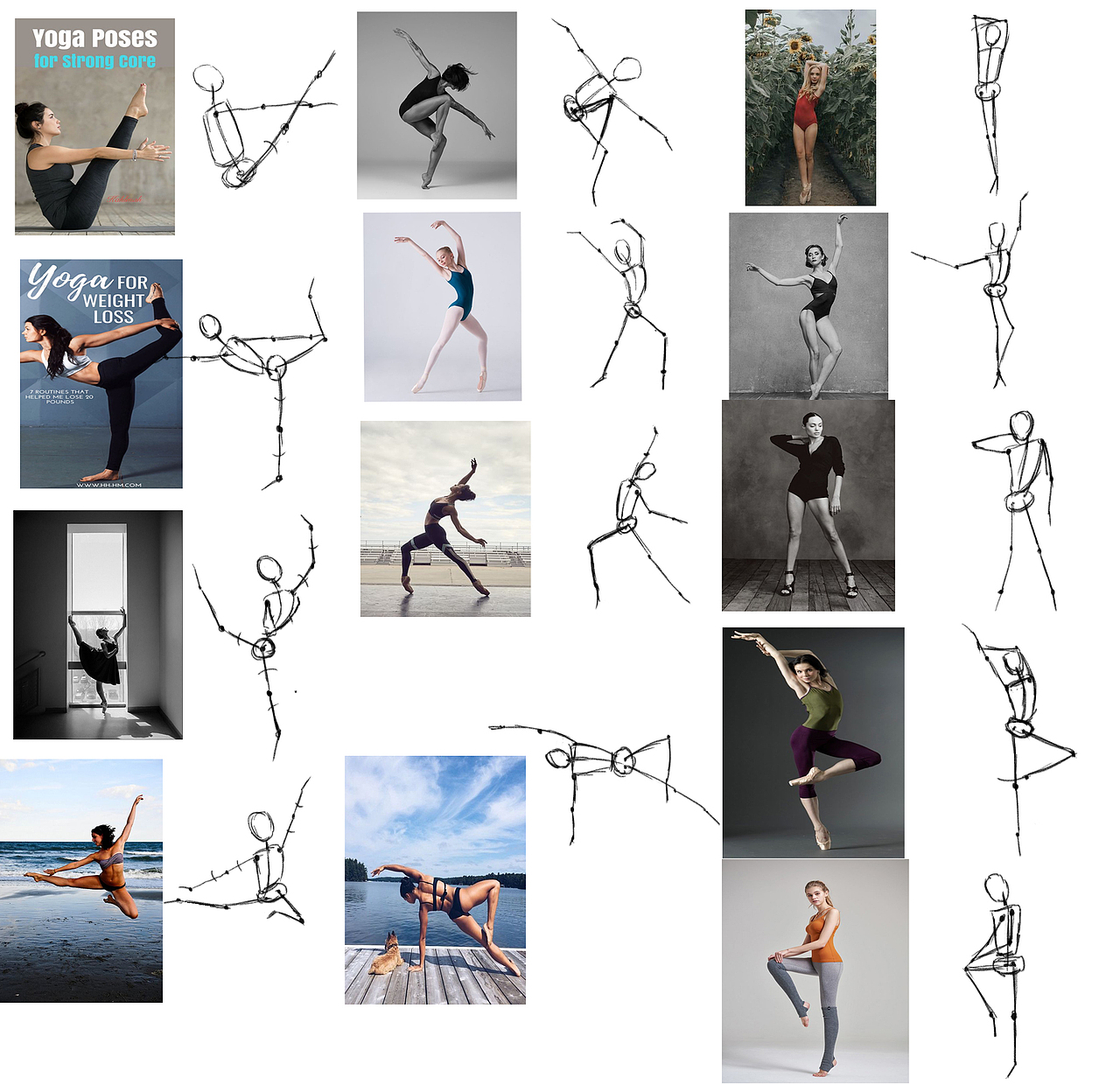 [billd练腰]人物骨骼练习