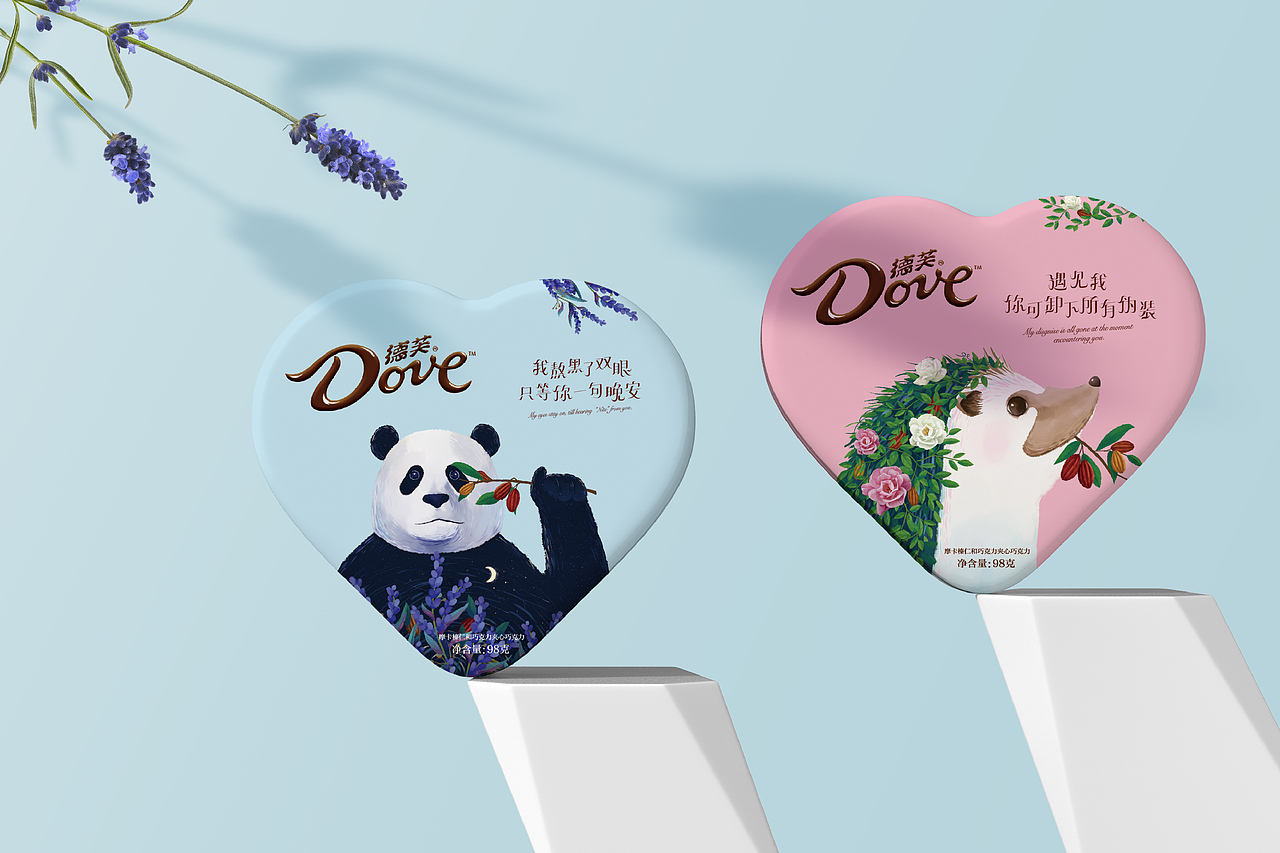 RECO睿克设计 | 德芙Dove2018情人节限定版包装设计（图ZMTI1NTEyMzY4） - 包装 - 站酷设计师RECO睿克原创素材 - 站酷ZCOOL