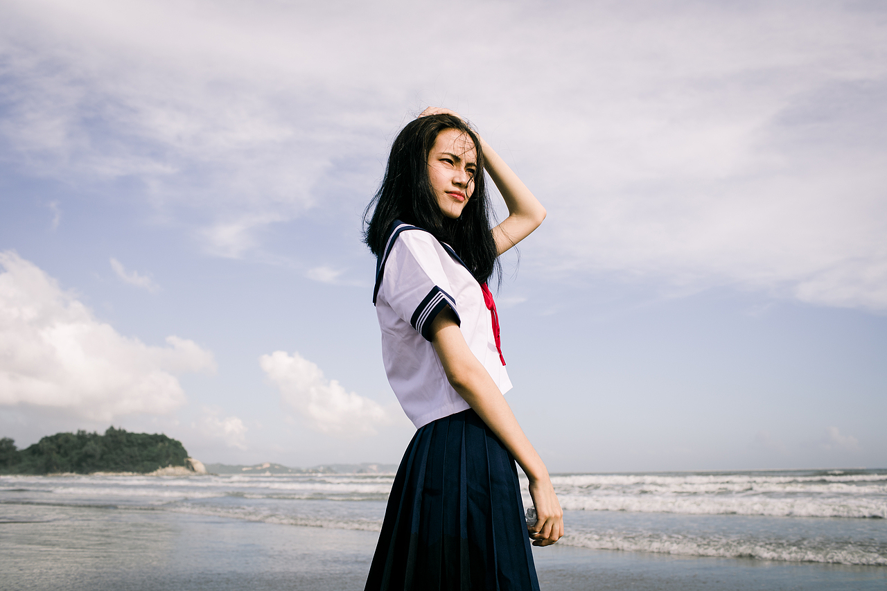 没有带T2来海边