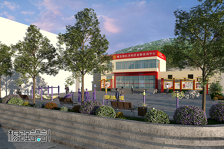 社区服务站--形象改造设计（图ZMjgzMDQyMTM2） - 展陈设计 - 站酷设计师杨强设计原创素材 - 站酷ZCOOL