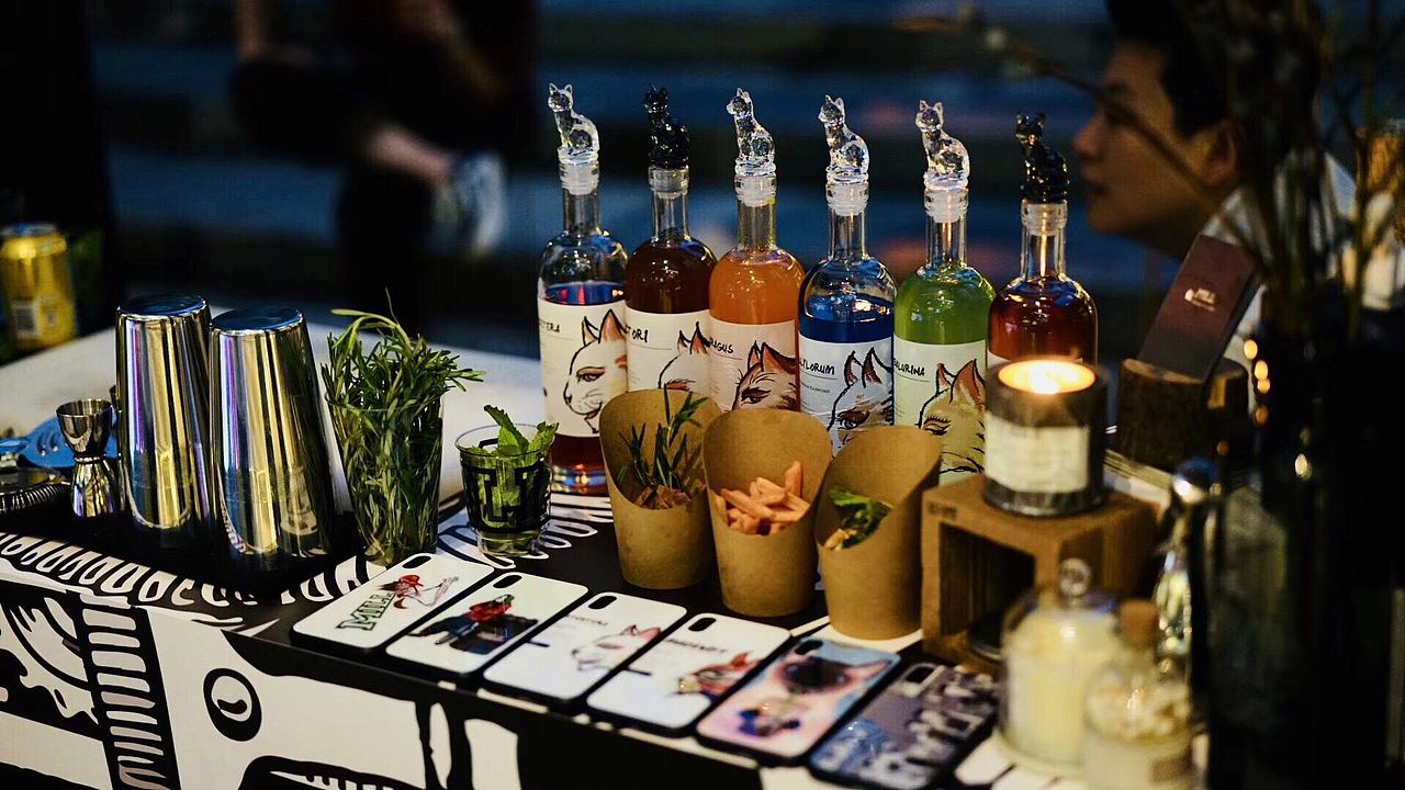 mill品牌酒瓶贴设计