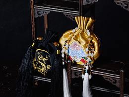古逸坊原创工作室古风锦缎刺绣香囊香包汉服配饰