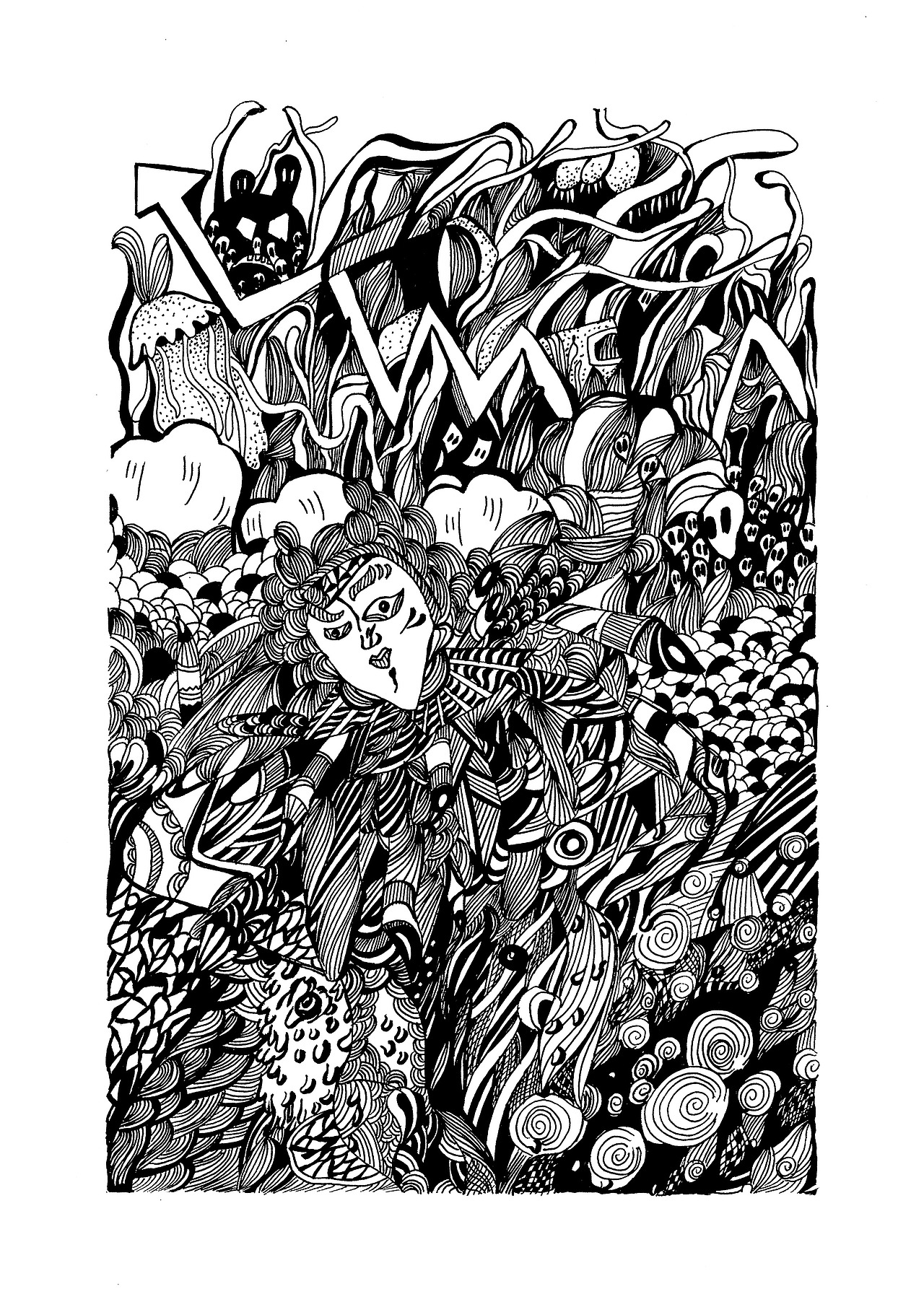 签字笔插画练习