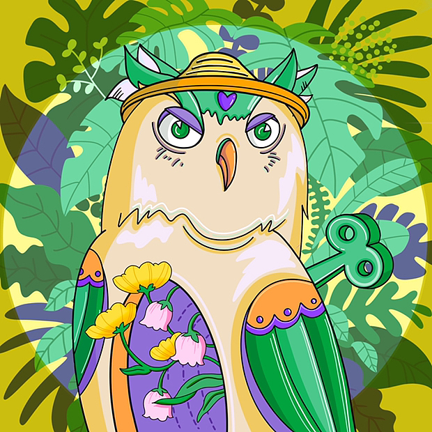 Strange Owl 奇异猫头鹰 -系列 NFT 数字藏品（图ZMzI0MTEyMzI0） - IP形象 - 站酷设计师申申申申申原创素材 - 站酷ZCOOL