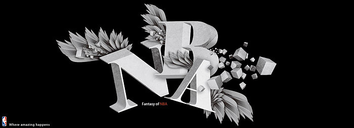 3月的一个字体设计分步图及细节图