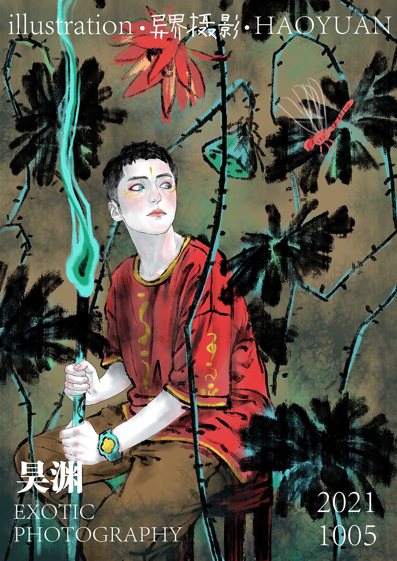 最近研究的水墨风板绘