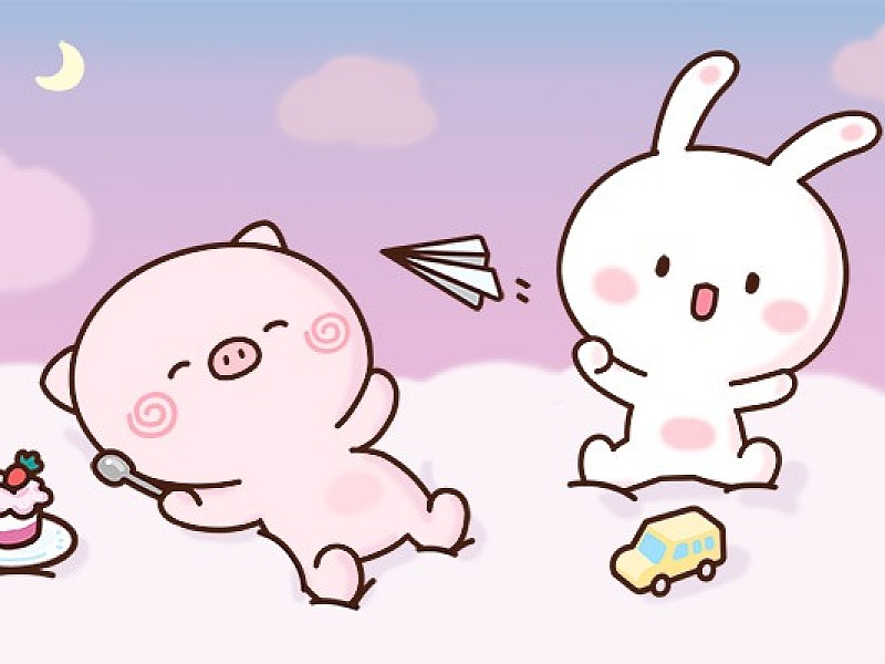 甜心兔微信动态表情