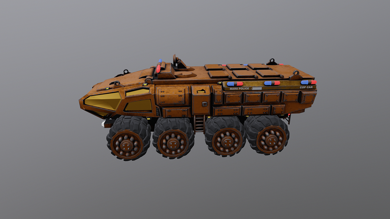 火星军警装甲车
