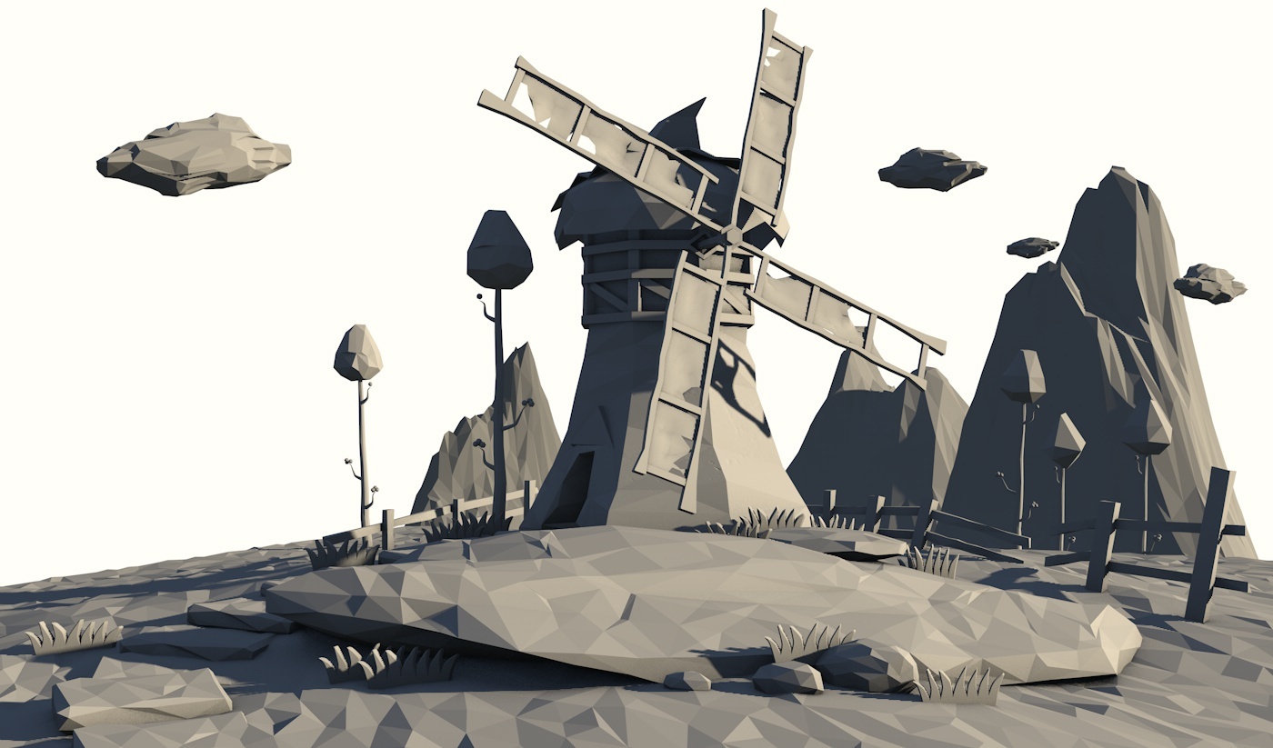 lowpoly风格小场景