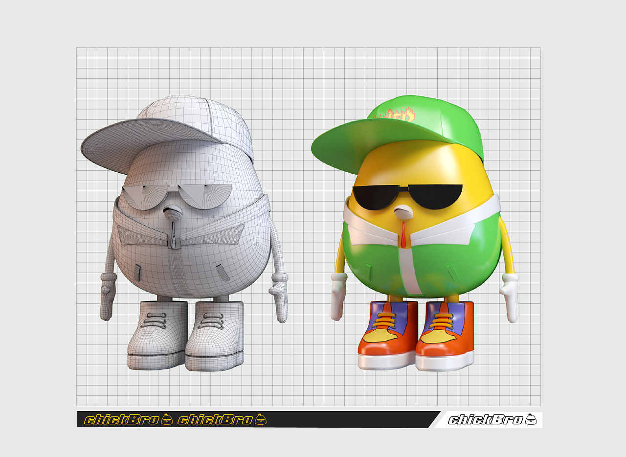 鸡公仔ip形象设计|平面|ip形象|正泽zentai - 原创作品 - 站酷 (zcool