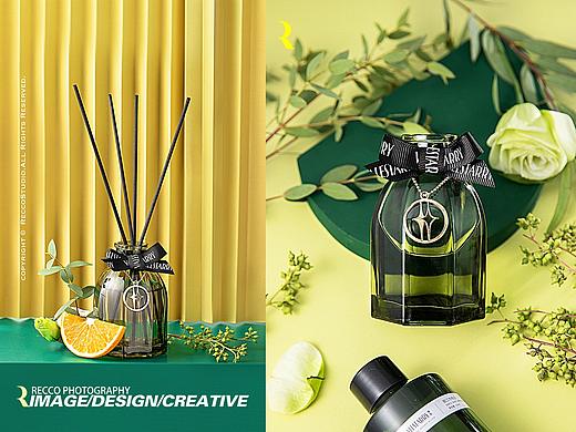 RECCO 香薰香水 静物产品 居家静物风格场景拍摄