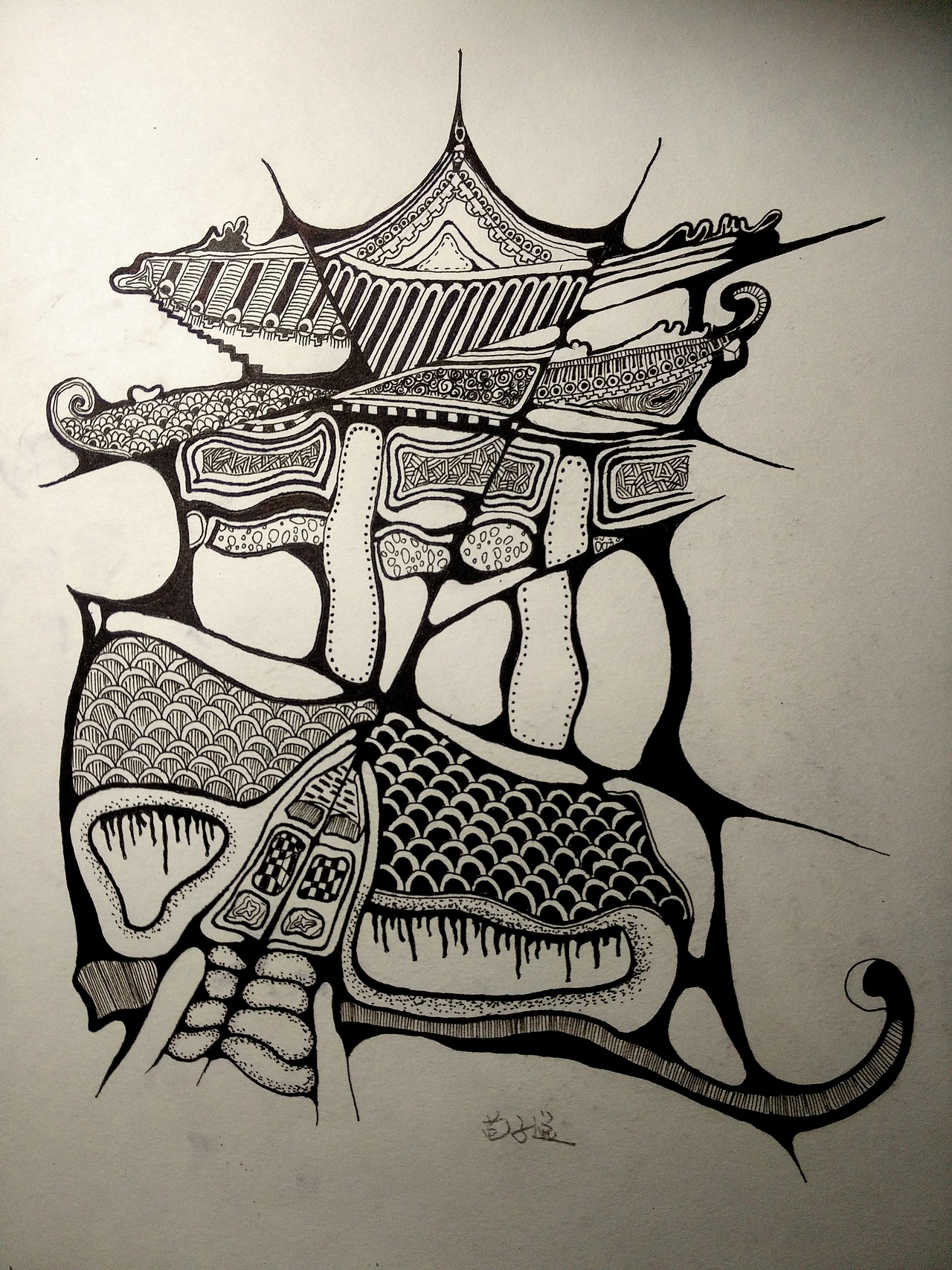 装饰图案建筑临摹