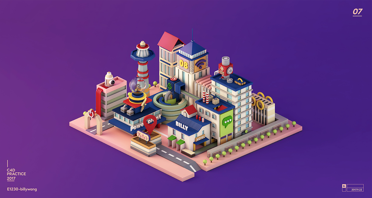 C4D作品集合（图ZOTY5NDIxMjQ=） - 其他三维 - 站酷设计师王比利原创素材 - 站酷ZCOOL