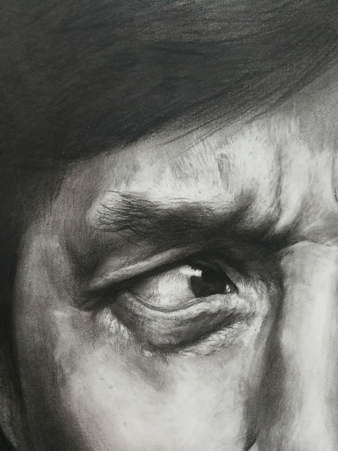 写实素描《成龙》