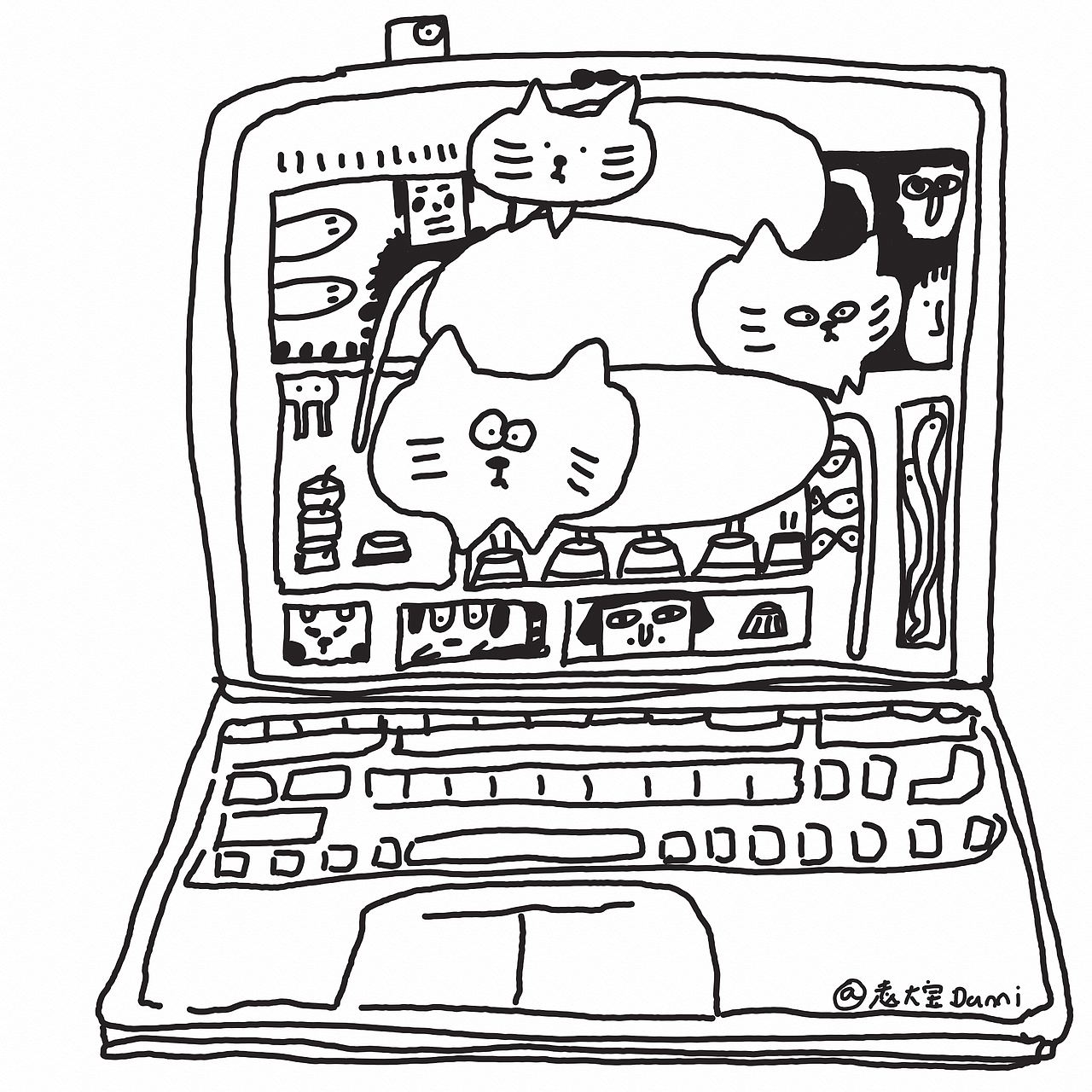 上进猫舍（图ZMjIxNzkzMzg0） - 创作习作 - 站酷设计师赵大宝今画画了吗原创素材 - 站酷ZCOOL