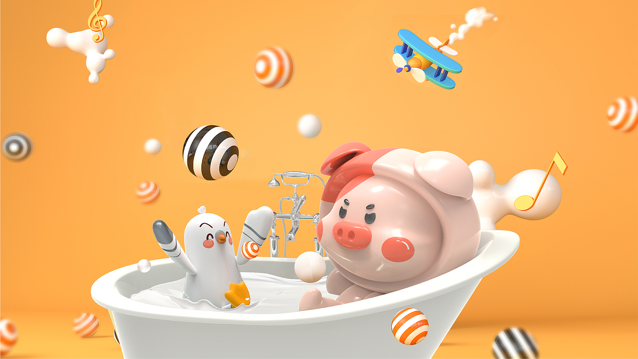 IP设计 — 小乳鸽X嘭嘭猪品牌IP形象（图ZMjg3MjQ2Mjgw） - 人物/生物 - 站酷设计师玩艺创意设计所原创素材 - 站酷ZCOOL