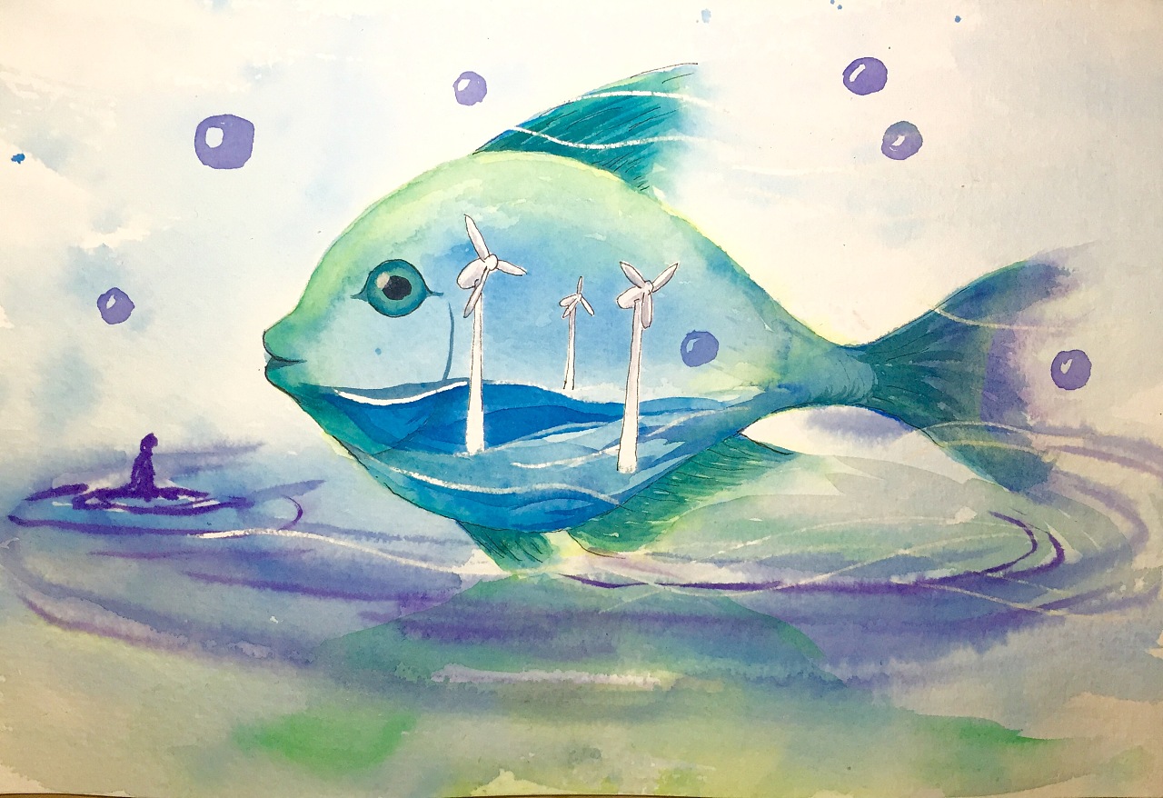 低碳出行环保保护地球地球日绿色手绘插画图片-千库网